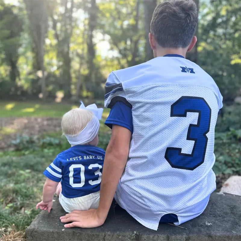 Custom Baby Football Jersey Bodysuit
