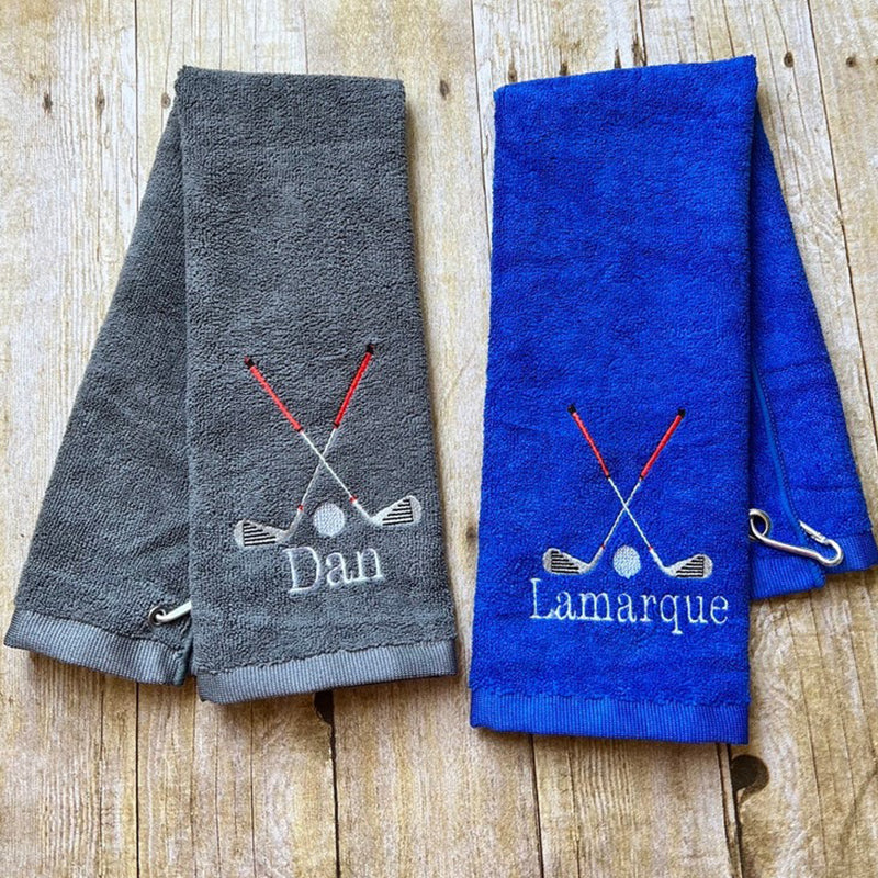 Personalized Golf Towel, Monogrammed Golf Towel