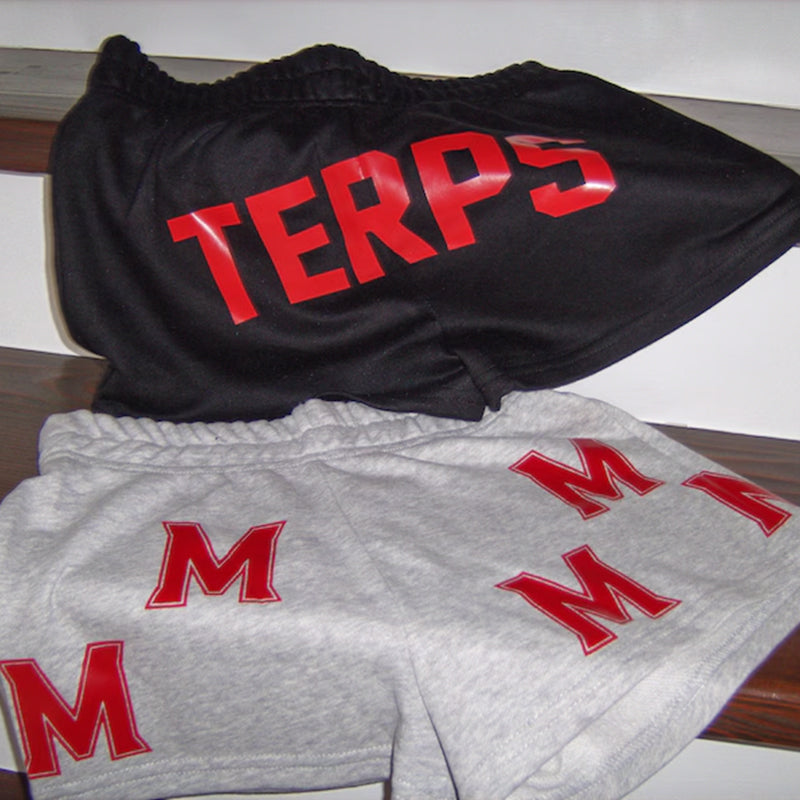 Custom college motto phrase gameday sweat shorts