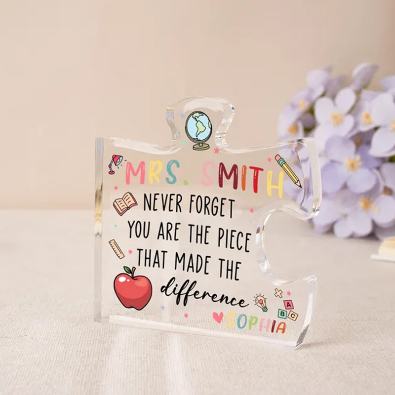 Teacher Appreciation Gift, Custom Thank You Teachers Plaque