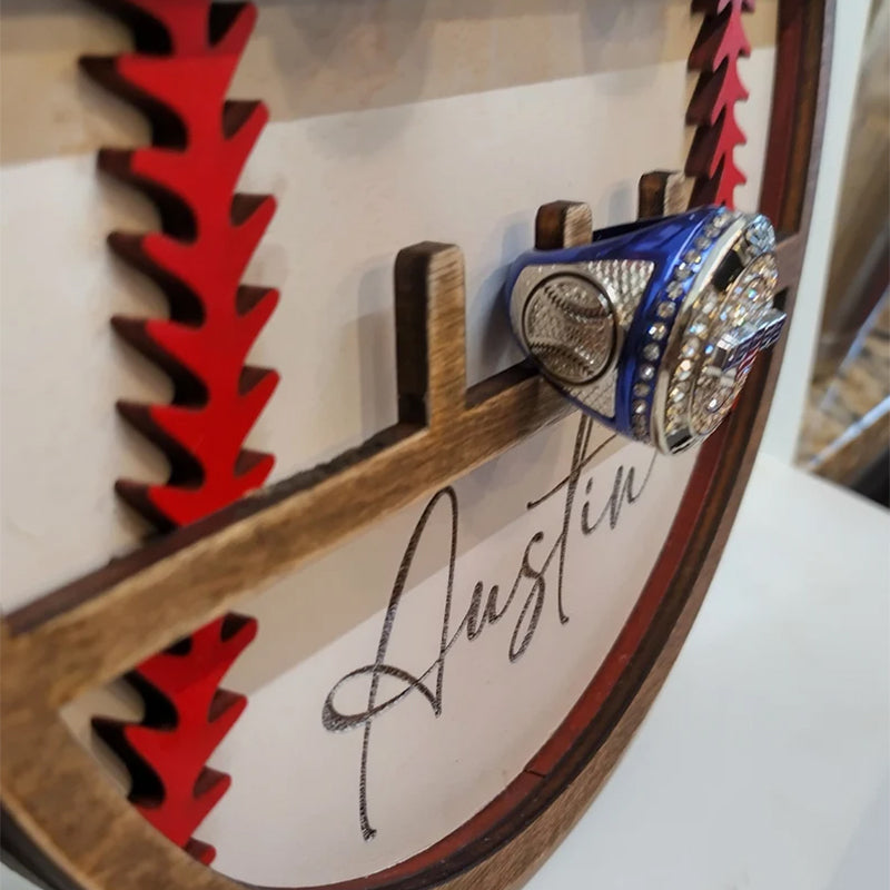 Football baseball hockey ring holder