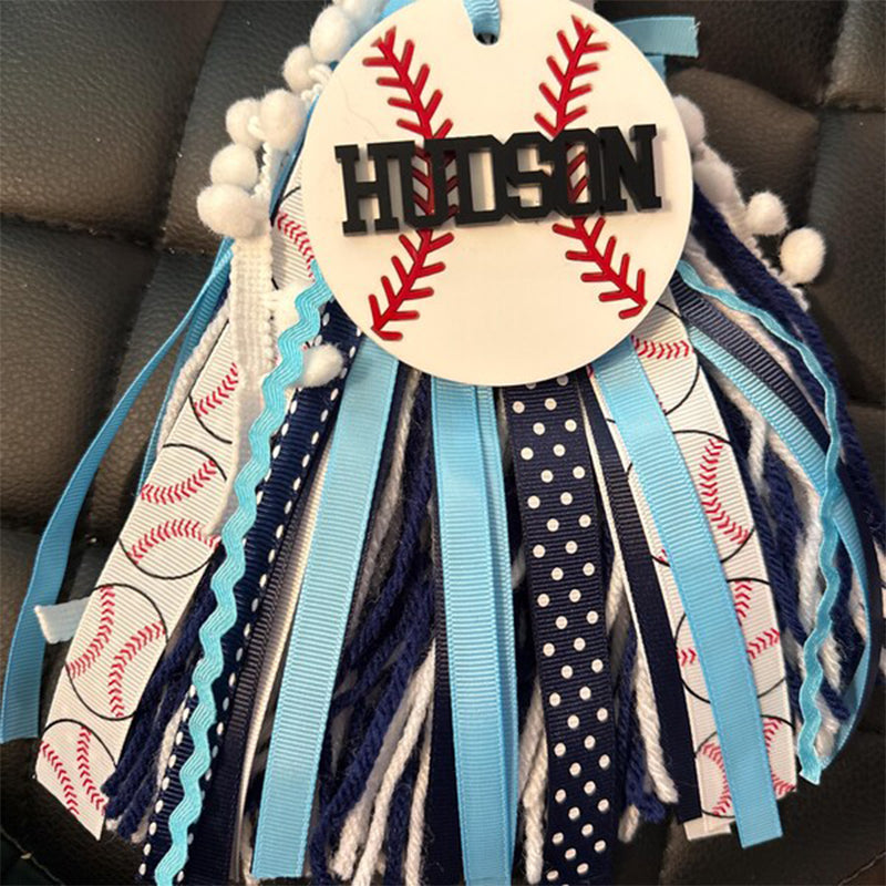 Softball Baseball bag tag, bag charm