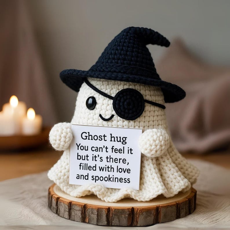 Crochet Ghost Hug Plush