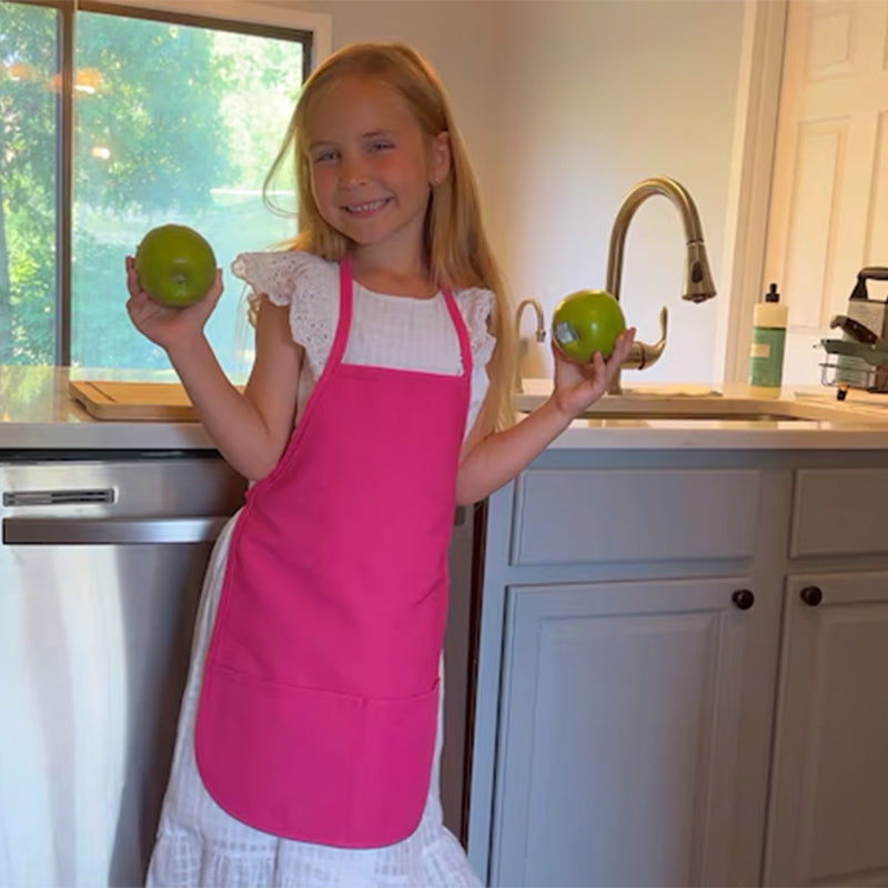 Custom Embroidered Apron with Pockets Christmas Gifts for Kids Aldult