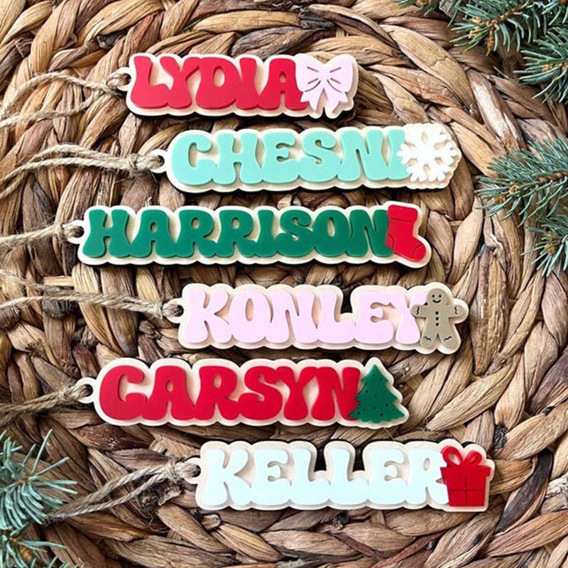 Christmas Stocking Tag for Kids, Personalized Christmas Gift Tag
