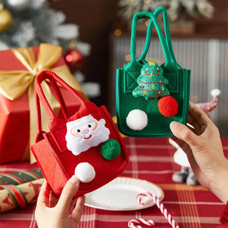 Personalised Christmas Gift Bag with Charm, Custom Gift Bags with Name