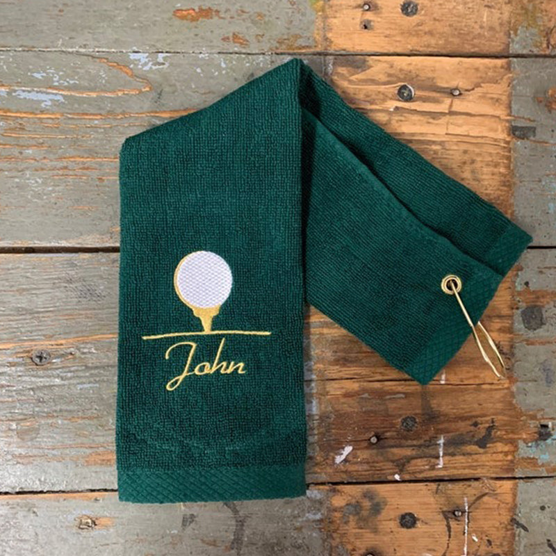 Personalized Golf Towel, Monogrammed Golf Towel