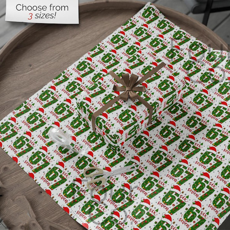 67 Christmas Wrapping Paper, 6 7 Wrapping Paper