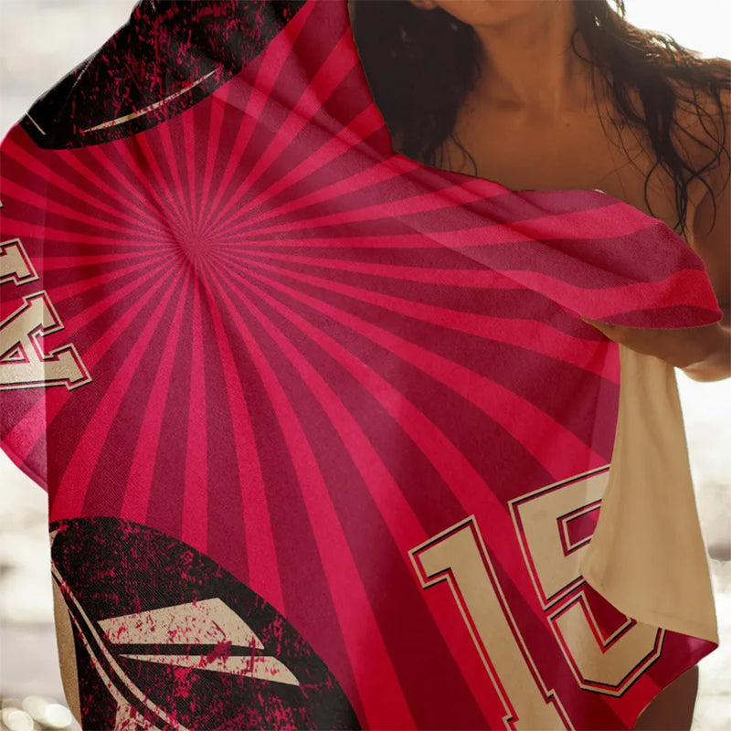 Personalized Sport Custom Name, Number Quick-Dry Beach Towel