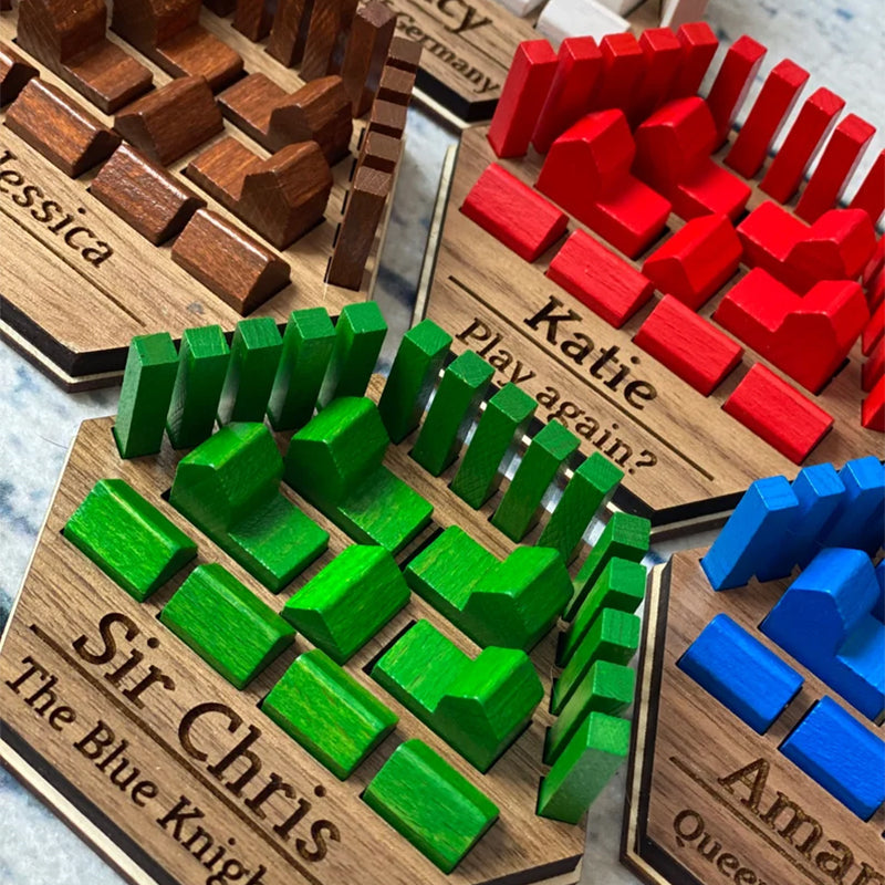 Personalized Game Piece Holders for popular game board