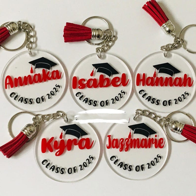 Personalized Graduation Keychain 2025, Graduate Gift, Senior 2025 Gift Idea