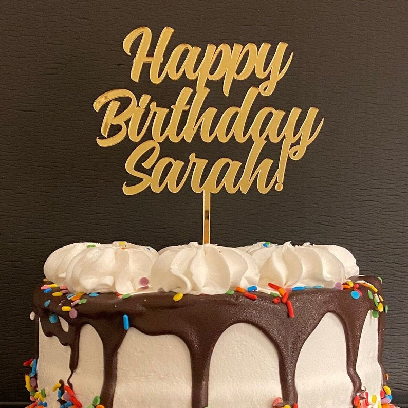 Custom Cake Topper, Birthday Cake, Anniversary Gift