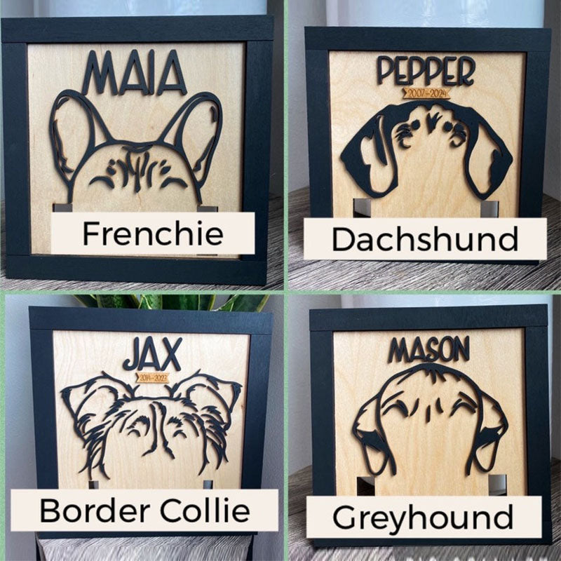 Dog Memorial Sign, Pet Memorial, Dog Remembrance, Pet Remembrance, Dog Collar Frame