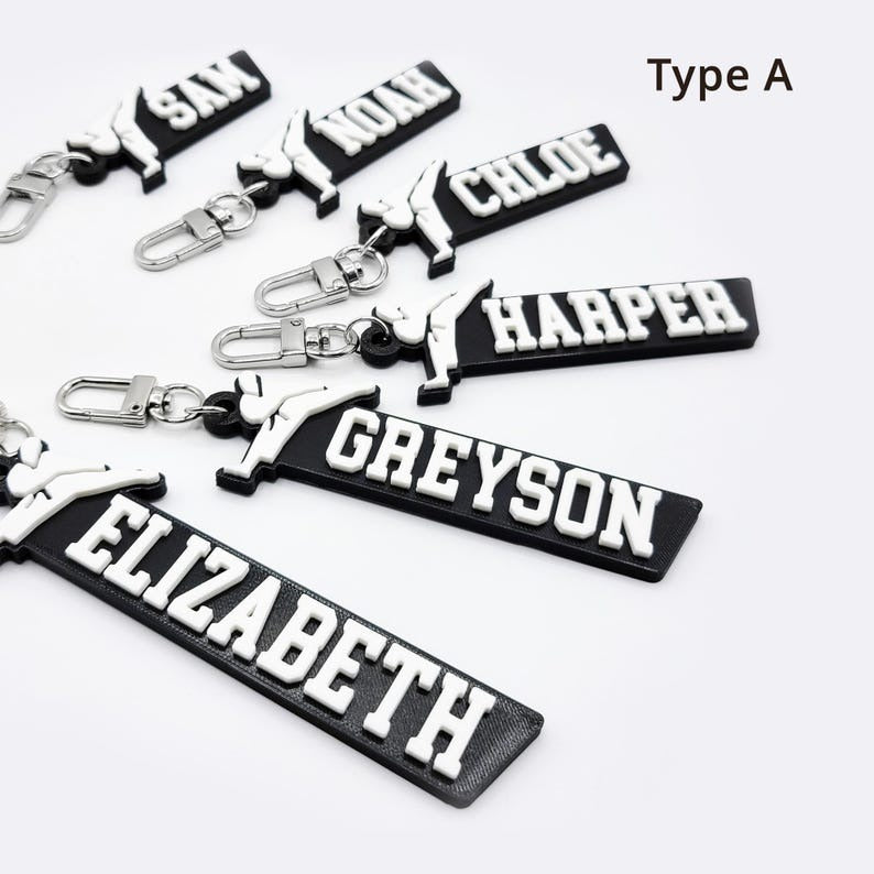 Personalized Football Keychains, Backpack Tags