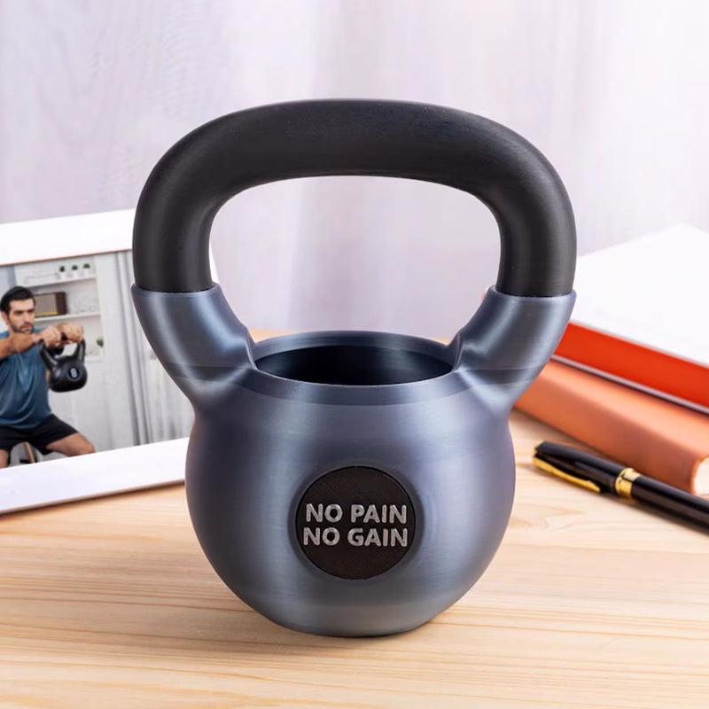 Personalized Text Kettlebell Pencil Holder