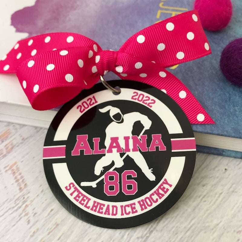 Wrestler ,Volleyball ,Softball ,Ice Hockey Hockey Soccer Sport Bag Tag