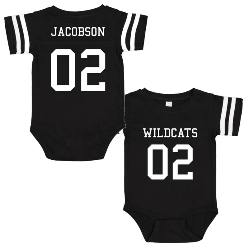 Custom Baby Football Jersey Bodysuit