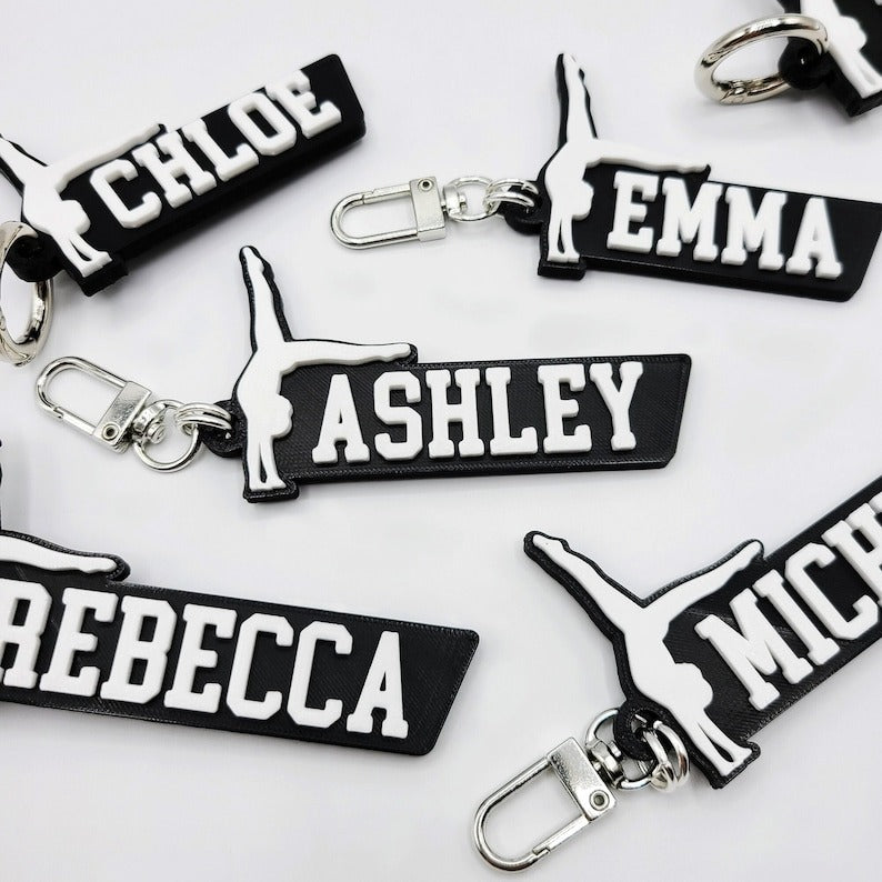 Personalized Football Keychains, Backpack Tags