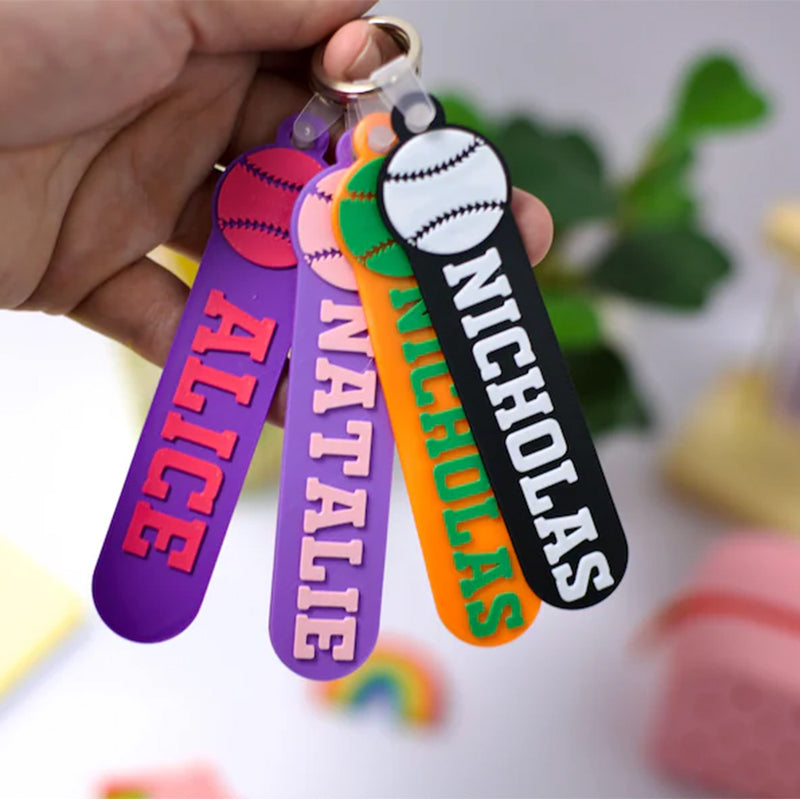 Sport Bag Tag: Custom Personalized Keychain