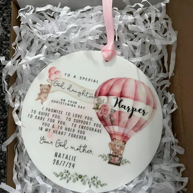 Personalised Promise to Godchild Christening Baptism Gift Baby
