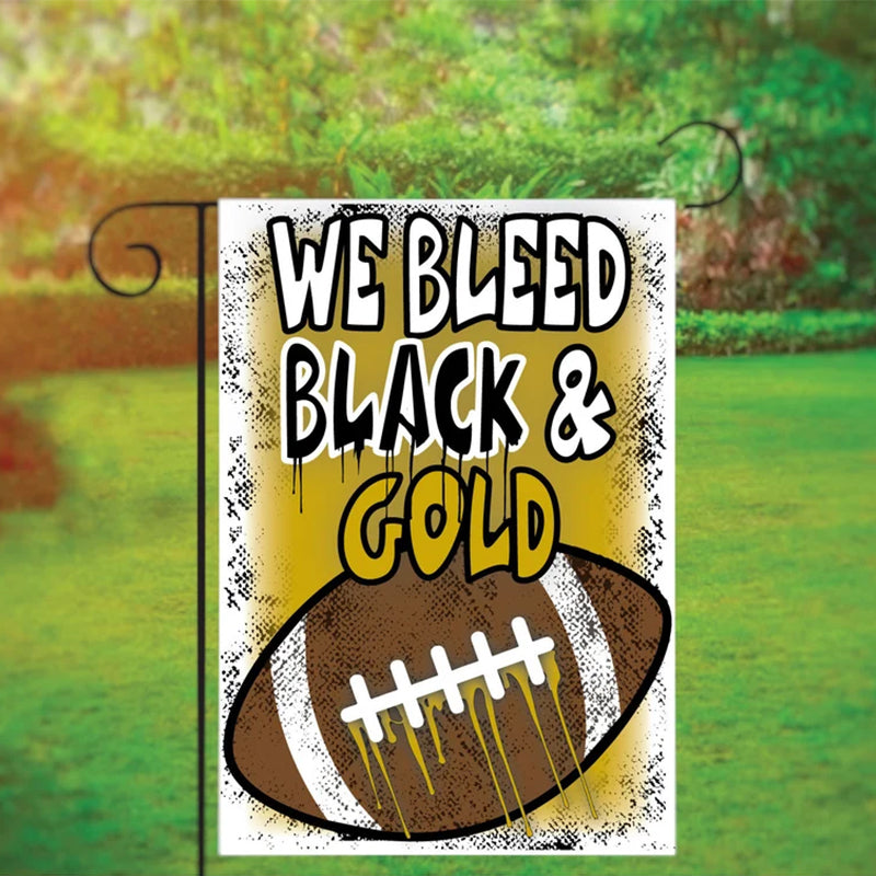 Football Garden Flag with Custom Team Colors