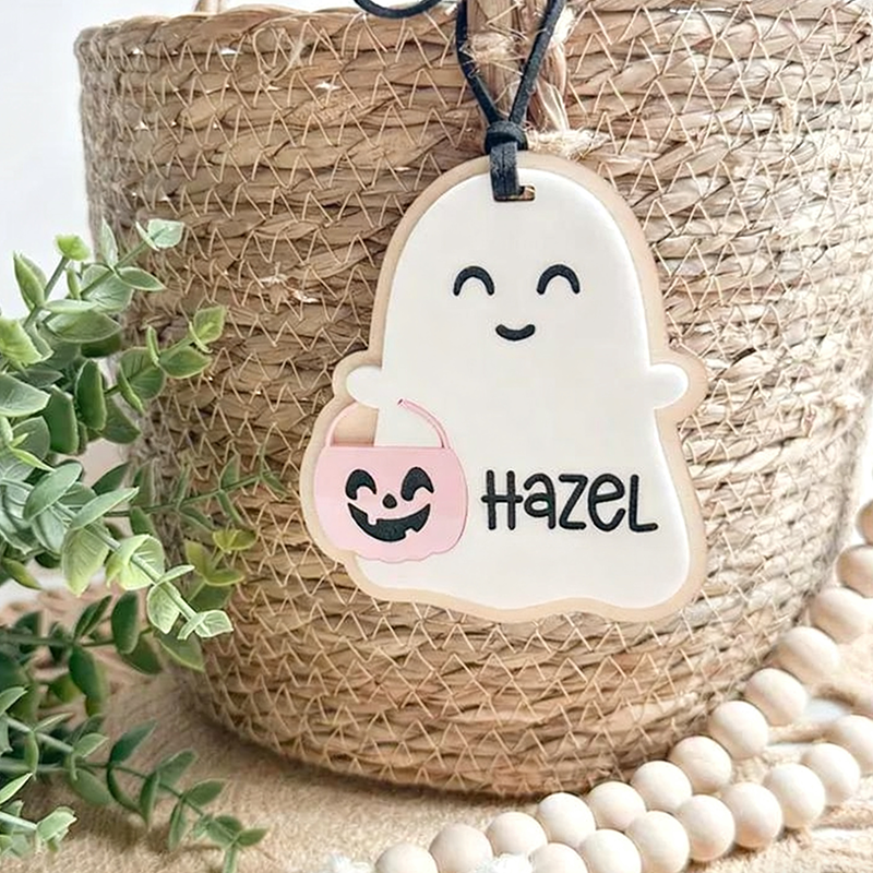 Boo Basket Tag, Halloween Name Tags, Personalized Halloween Tag