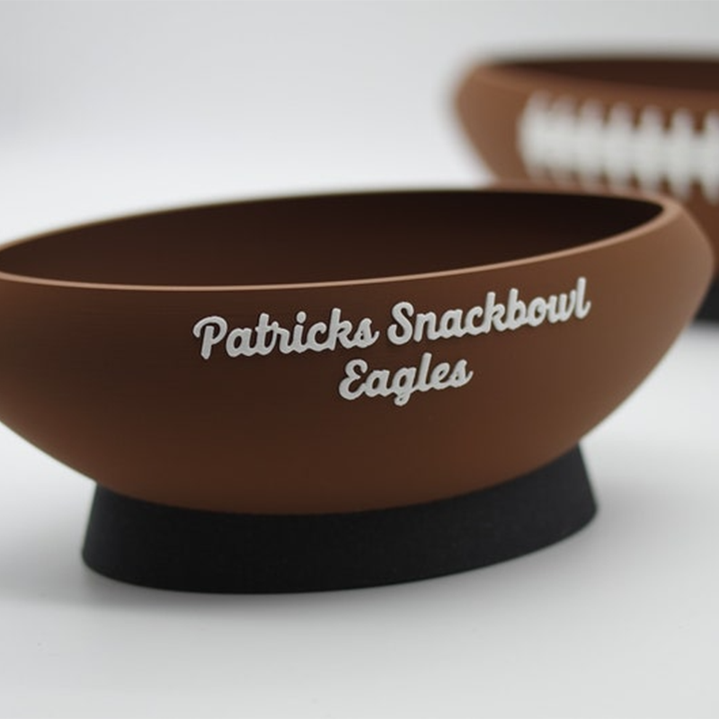 Football Snack Bowl with individual inscription