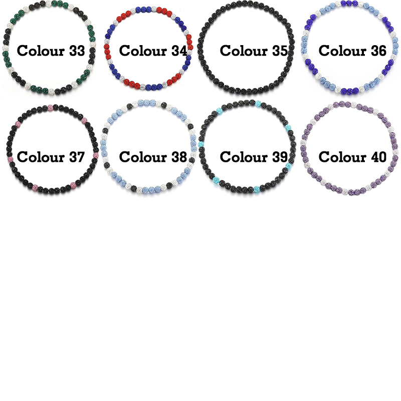 Personalized Magnetic Sparkle Rhinestone Disco Ball Baseball Sports Name Beaded Necklace
