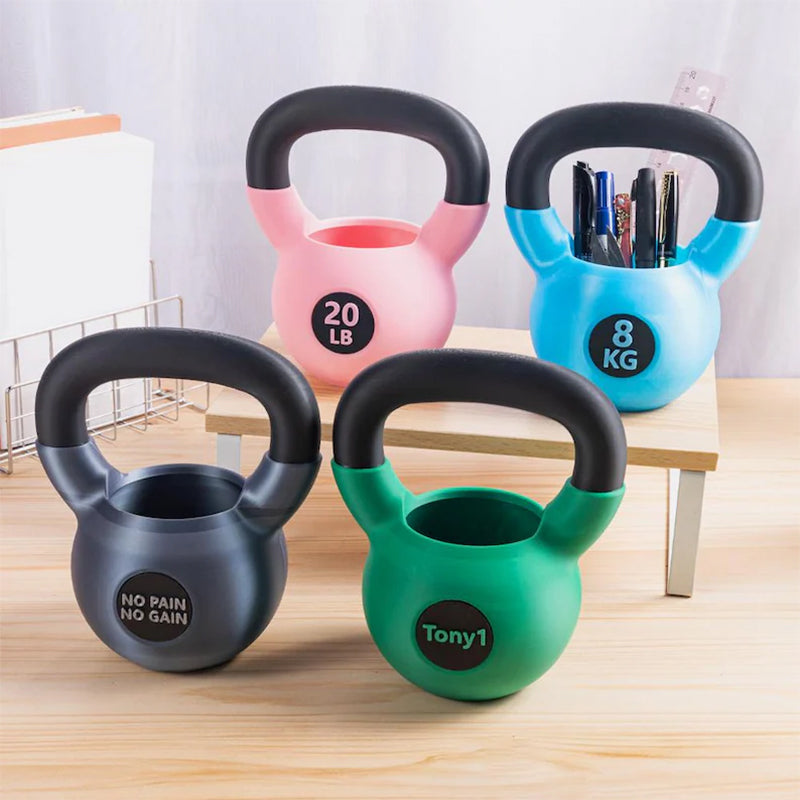 Personalized Text Kettlebell Pencil Holder