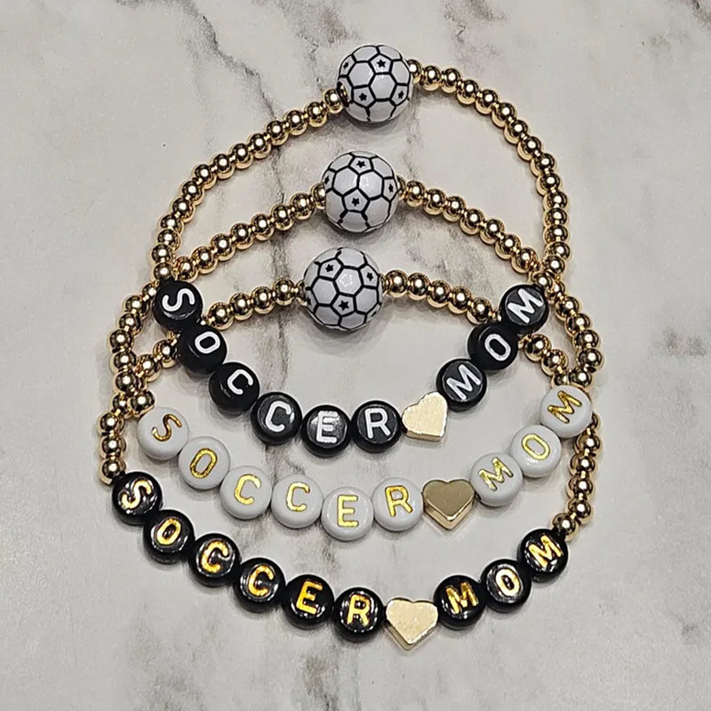 Baseball Softball Football Soccer Basketball Volleyball mom bracelet mom gift baseball gift ball mom stackable bracelets
