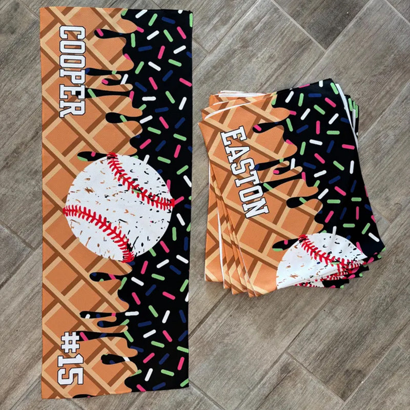 Custom Waffle Paint Cooling Towels for Players