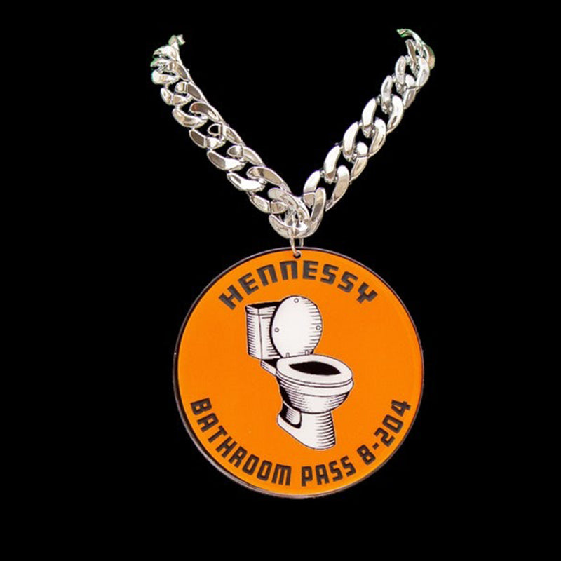 Customizable Medallion Champ Chain Trophy w/ 30in adjustable Bling chain
