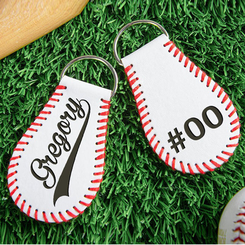 Baseball Bag Tags Softball Bag Tags Baseball Keychain Monogram Keychain Engraved Keychain