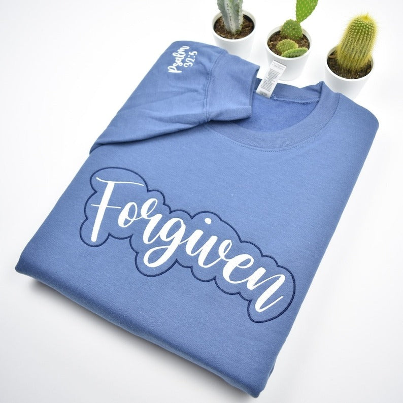 Custom Embroidered Joyful Holiday Sweatshir Personalized Crewneck Hoodie