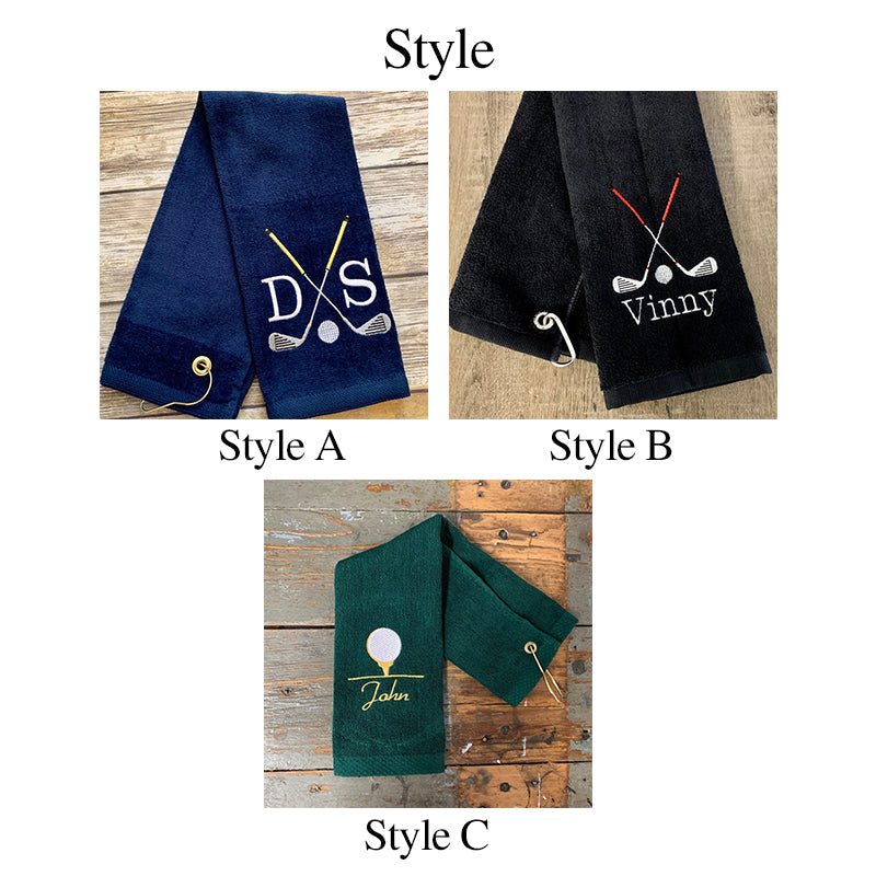 Personalized Golf Towel, Monogrammed Golf Towel