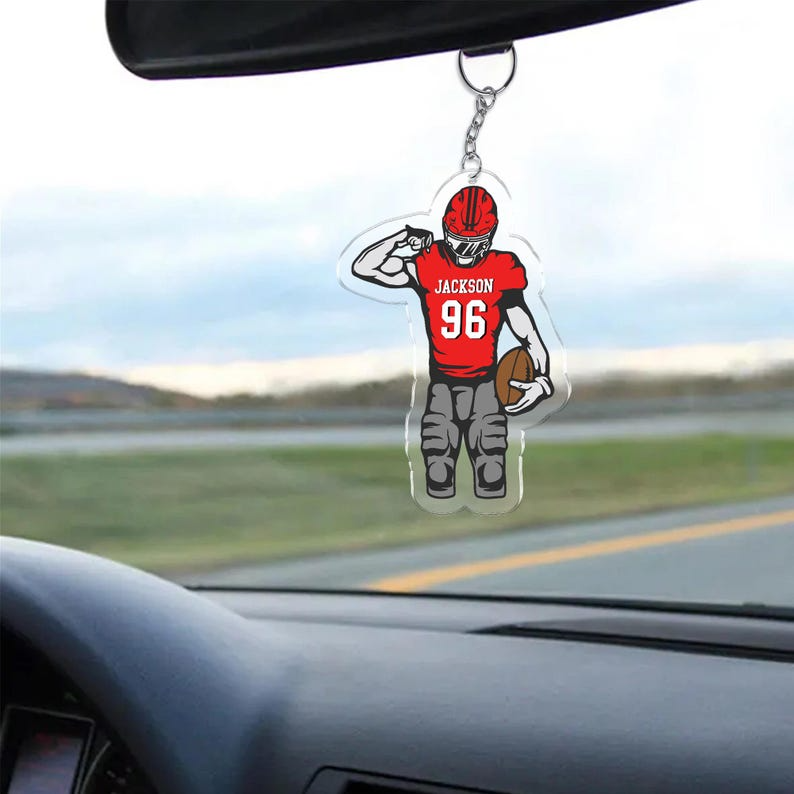 Personalized Football Bag Tag, Sports Tag for Kids