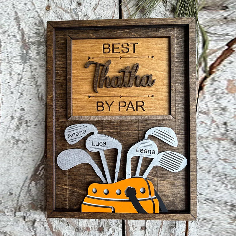 Personalized Dad or Grandpa Golf Sign