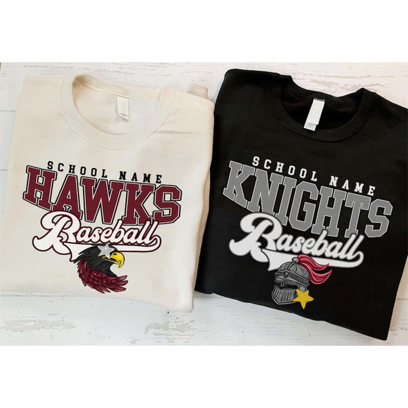 Custom Mascot Shirt, Baseball Mascot Custom Shirt, School Mascot Spirit Shirt