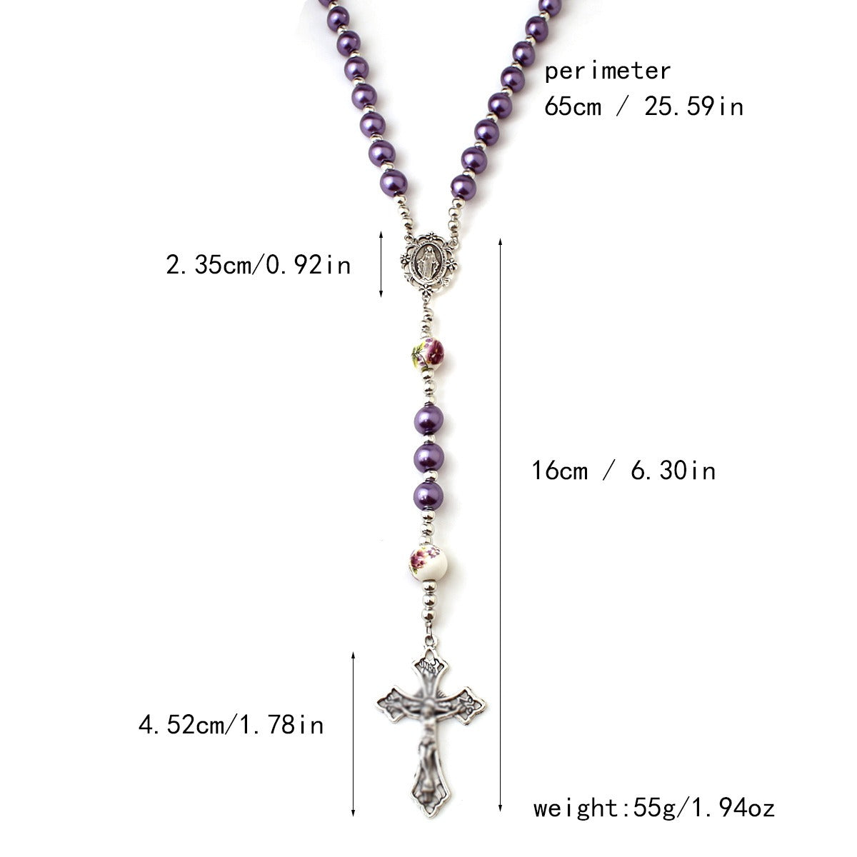 Personalized PU Leather Rosary Coin Purse with Name
