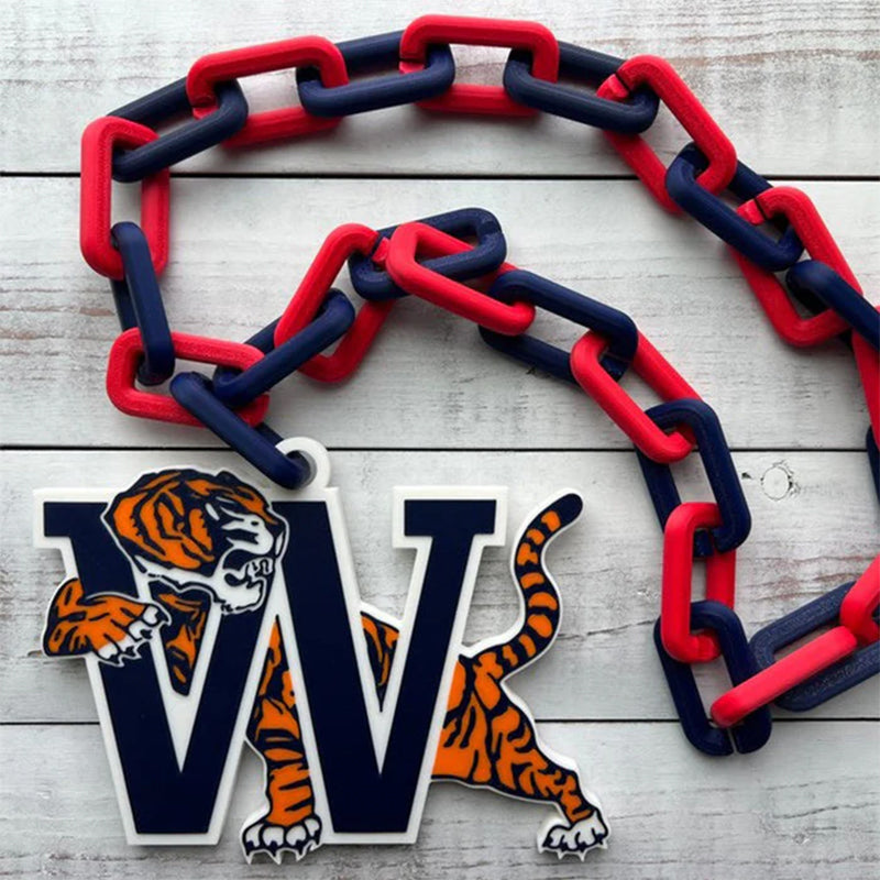 Any Logo Custom Sports Turnover Chain, Oversized Medallion, Team mascot