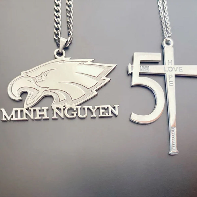 Custom Logo Necklace Personalized Any Logo Necklace Company Icon Necklace