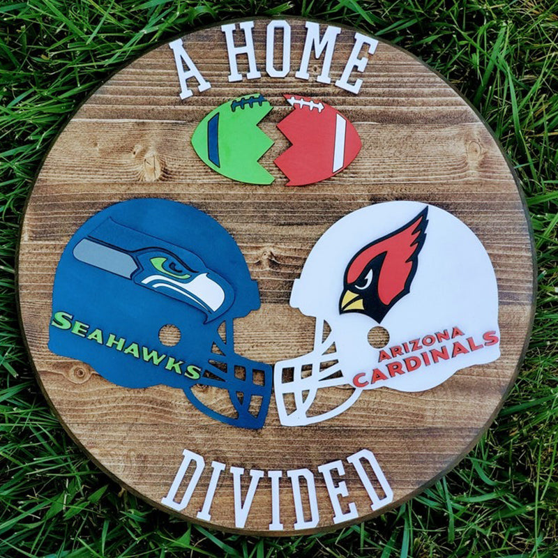 Home Divided Football Sign