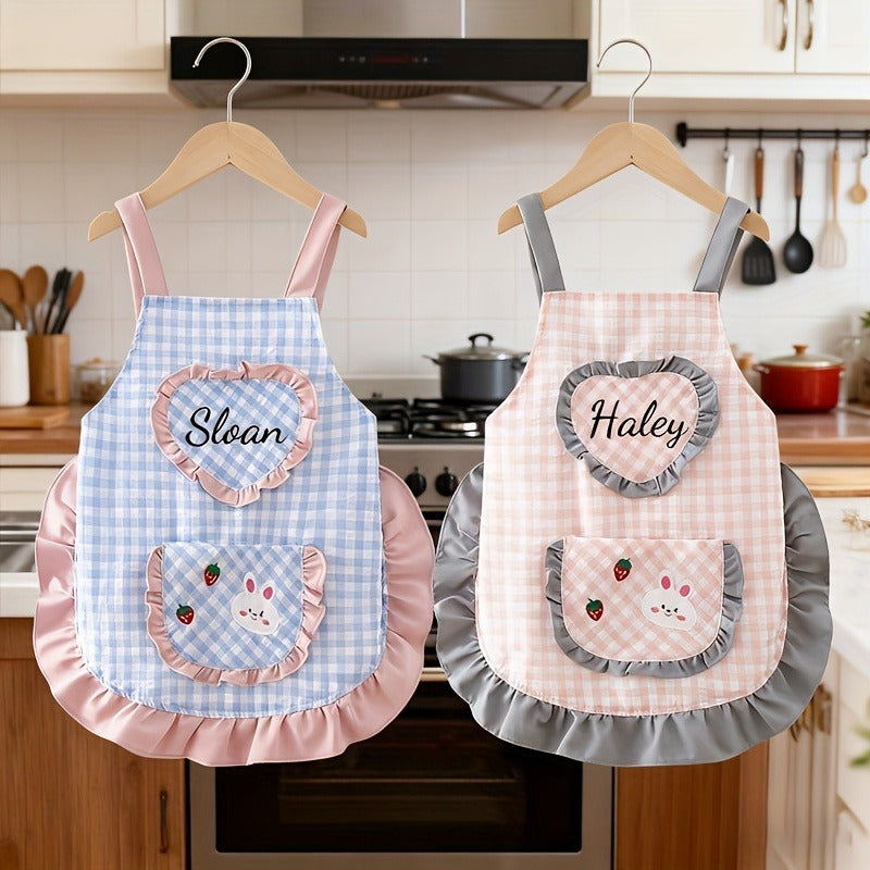 Personalized Easter Name/Number Mini Apron with Custom Embroidered Name