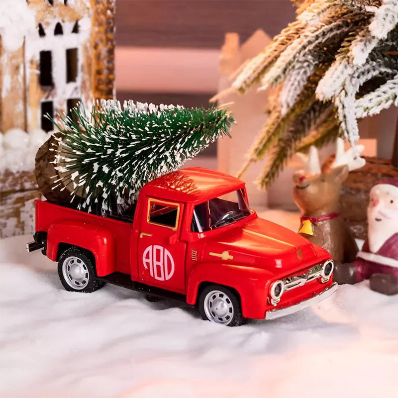 Christmas Tree Truck w Personalisation on Door