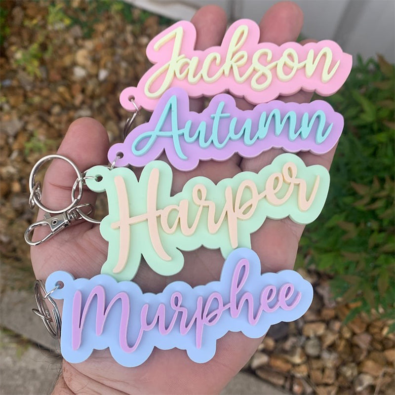 Bogg Bag Name Keychain, personalized bag charm