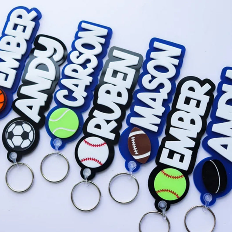 Personalized Basketball Bag Name, Backpack Tag Bag Tag