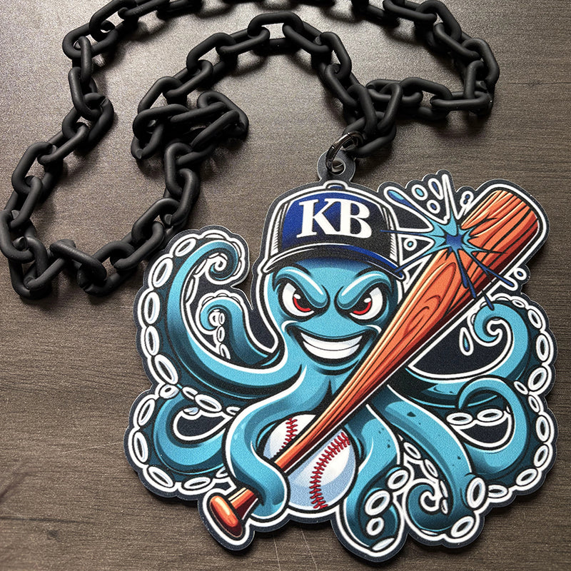 Any Logo Custom Sports Turnover Chain, Oversized Medallion, Team mascot