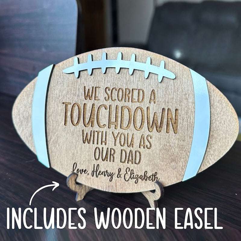Football Dad Gift Custom Father's Day Sign