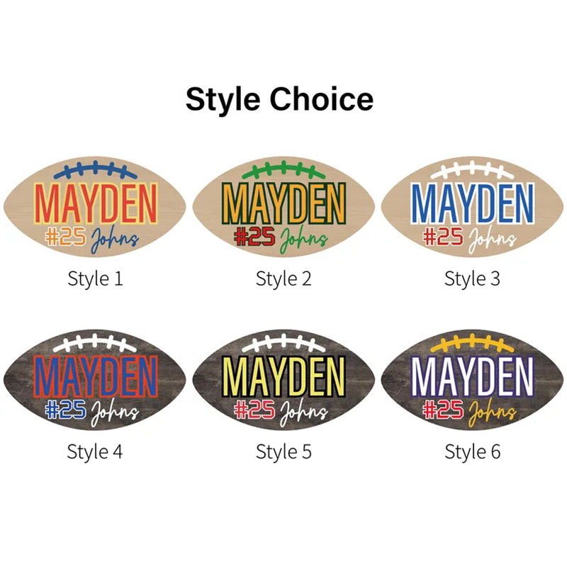 Football Name Sign, Personalized Nursery Wall Decor