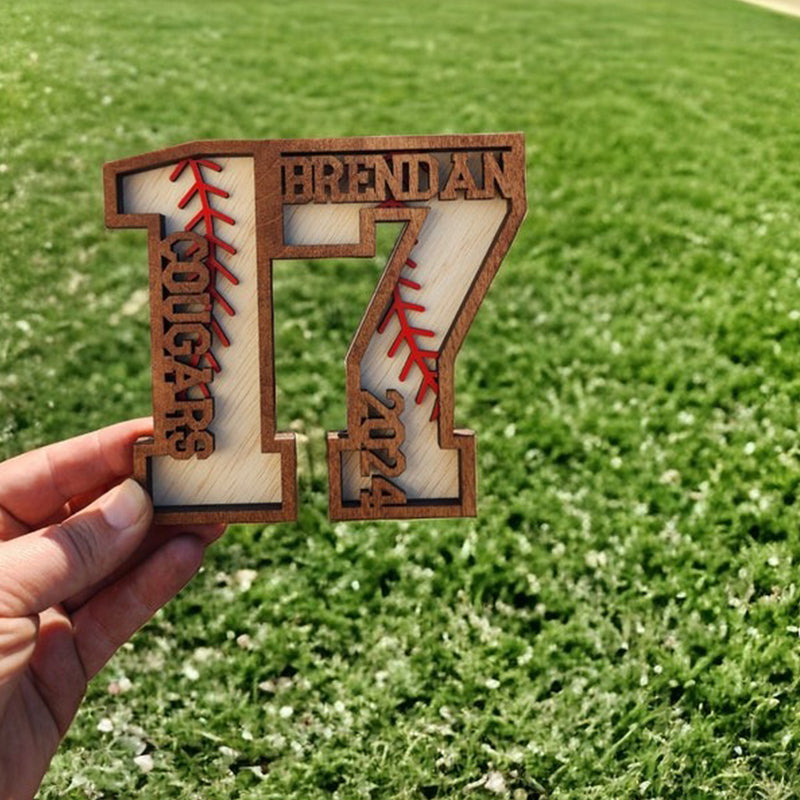 Custom Baseball Senior Gift, Baseball Number